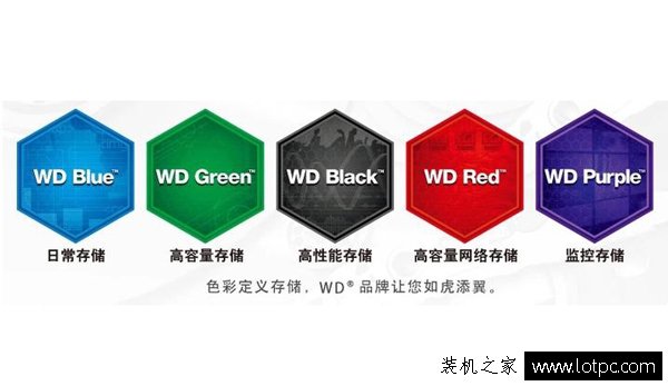 西部数据WD硬盘的绿盘、蓝盘、黑盘、红盘和紫盘的区别