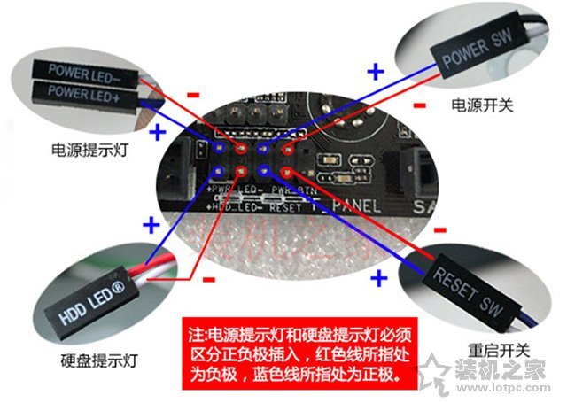 主板跳线接法图解9针